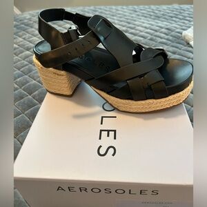 New in Box Aerosoles Chatham Espadrille Platform Sandal 7